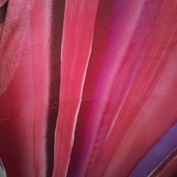 🎉Avenue Vibrant Pink and Purple Button Down Shirt - Picture 8 of 11